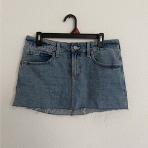 Hollister Blue Denim Mini Skort - curvy low rise sz 6
